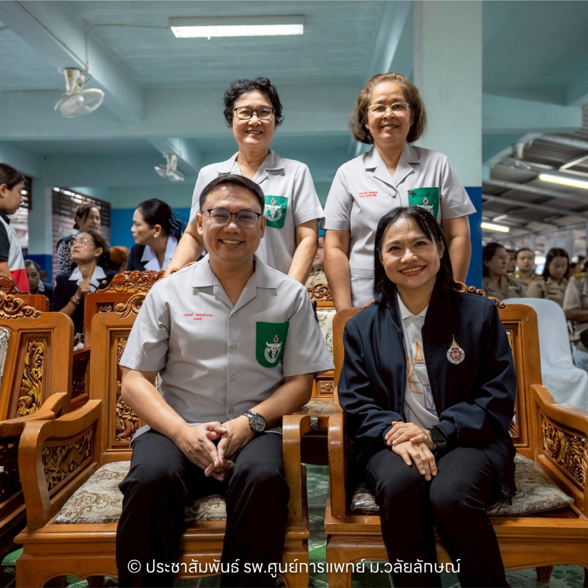 Waluilak University Medical Center joins Princess Mother's Medical Volunteer (PMMV) mobile unit to provide health services at Wat Kiri Kan School